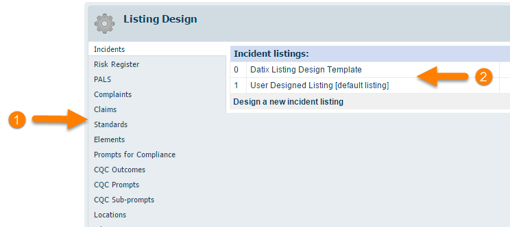 Listing Design Page